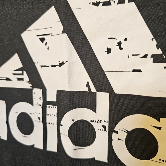 Adidas black moisture wicking knit raglan sleeve t-shirt women size XS US - Picture 5 of 7